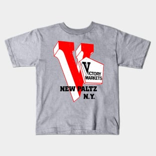 Victory Market Former New Paltz NY Grocery Store Logo Kids T-Shirt